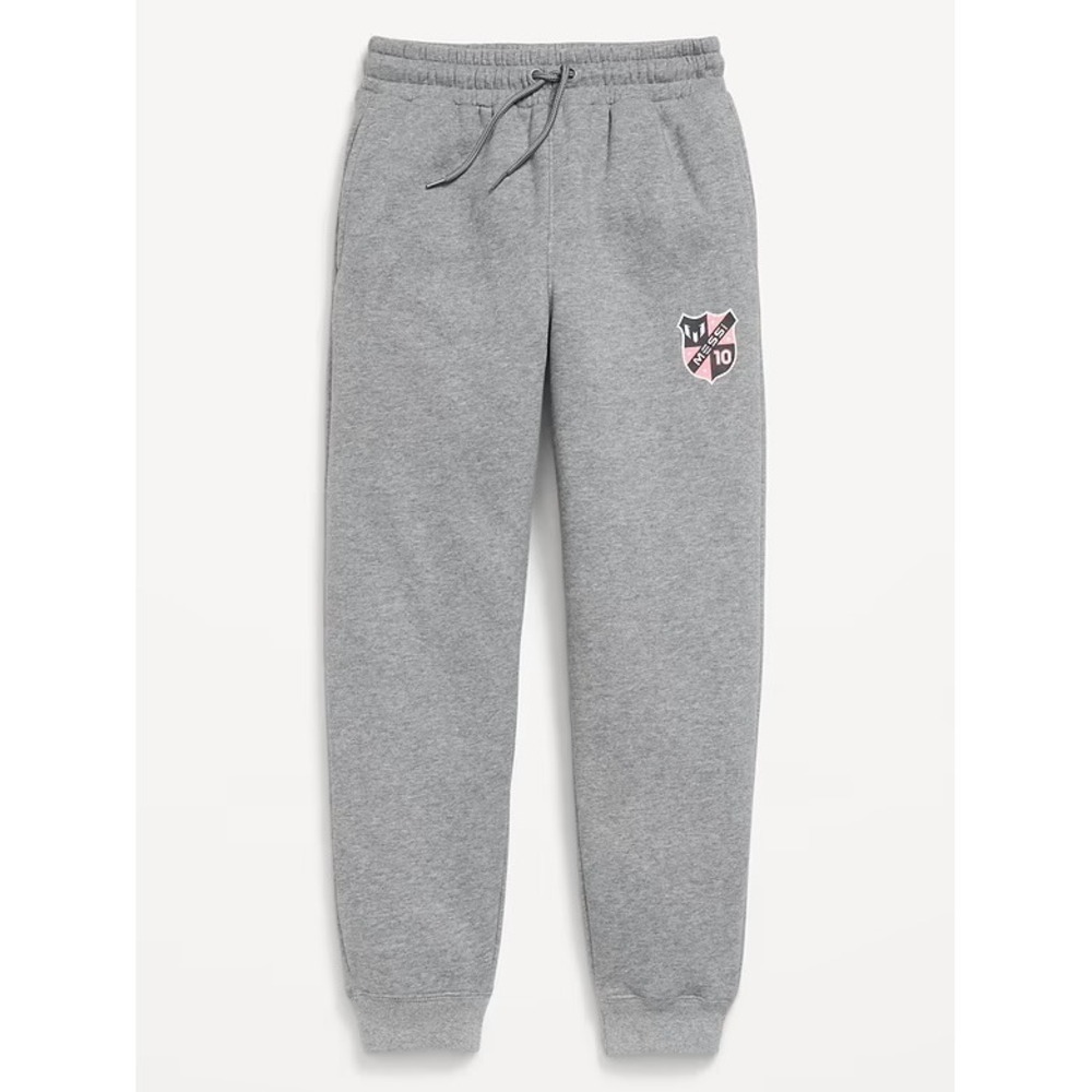 Old Navy Messi Collection Kids Gray Jogger Sweatpants Soccer Crest 837083-02-1 S